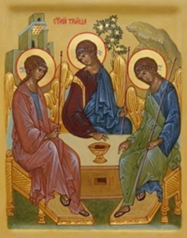 Икона святая троица на заказ